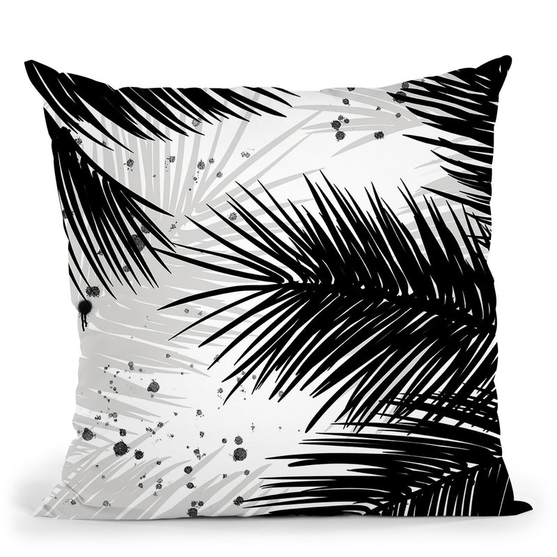 Palm Leaves Throw Pillow By Alison Gordon