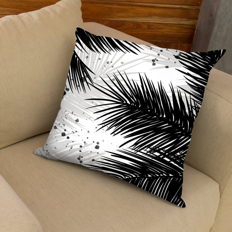 Palm Leaves Throw Pillow By Alison Gordon