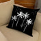 Palm Trees Black & White Throw Pillow By Alison Gordon
