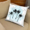 Palm Trees Blue Throw Pillow By Alison Gordon