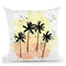 Palm Trees Yellow Throw Pillow By Alison Gordon