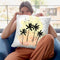 Palm Trees Yellow Throw Pillow By Alison Gordon