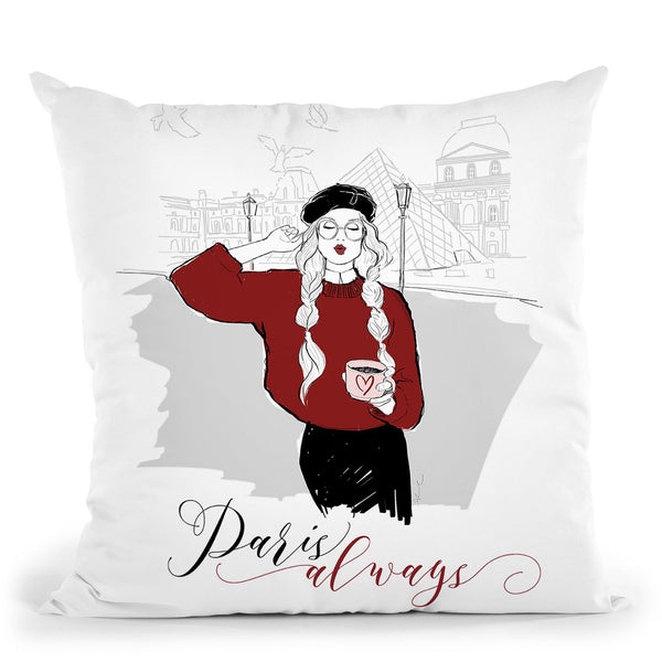 Paris Is Always Throw Pillow By Alison Gordon
