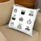 Pattern Succulents Throw Pillow By Alison Gordon
