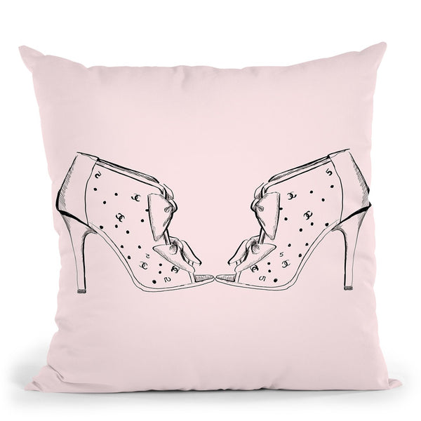 C'S And Bows Throw Pillow By Alison Gordon
