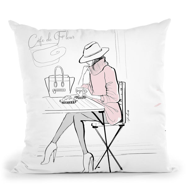 Cafedefleur Throw Pillow By Alison Gordon