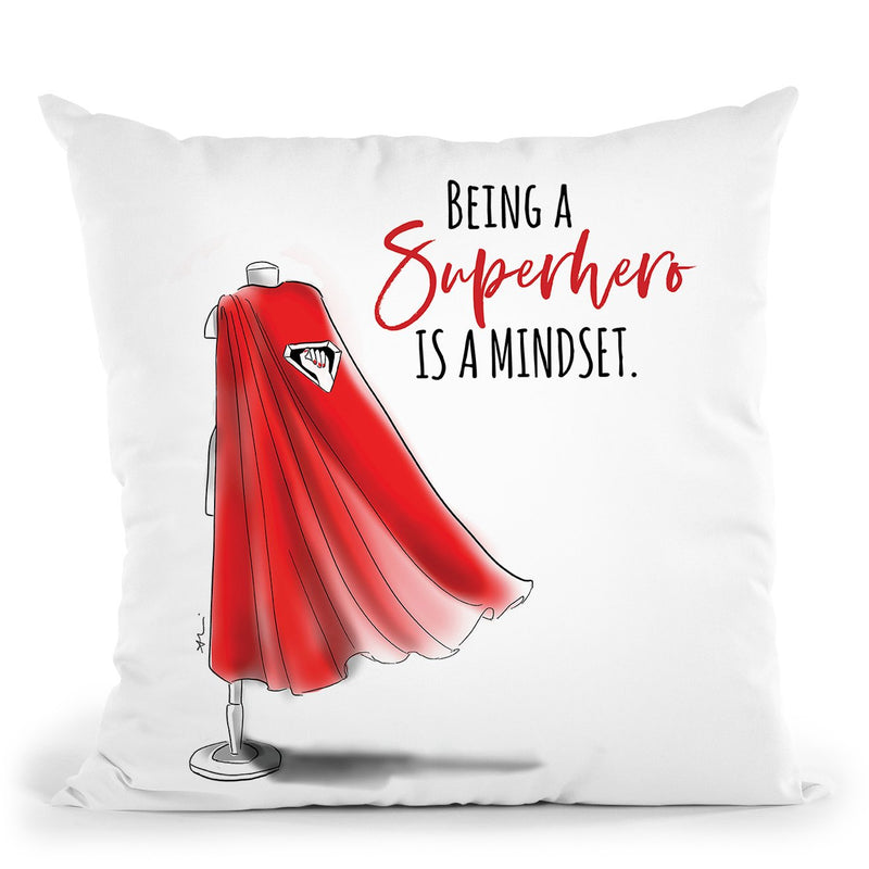 Superhero Quote Throw Pillow By Alison Gordon