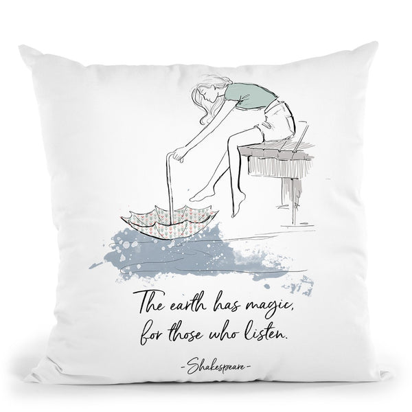 The Earth Has Magic Throw Pillow By Alison Gordon