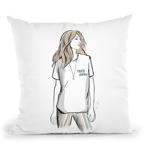 Tres Cool Throw Pillow By Alison Gordon