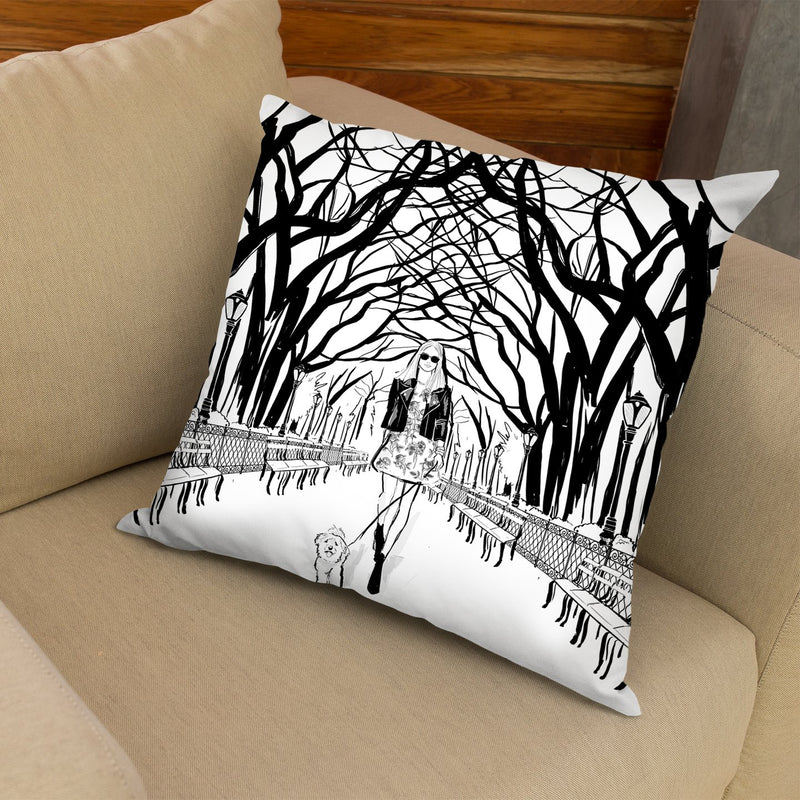 Central Park Throw Pillow By Alison Gordon