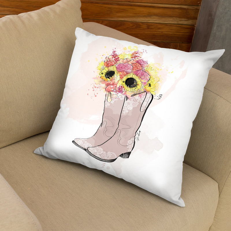 Cowgirl Throw Pillow By Alison Gordon