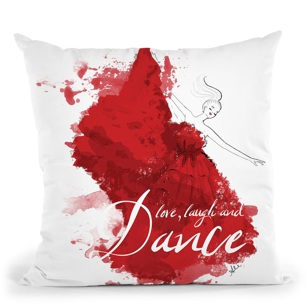 Dancesplatter Throw Pillow By Alison Gordon