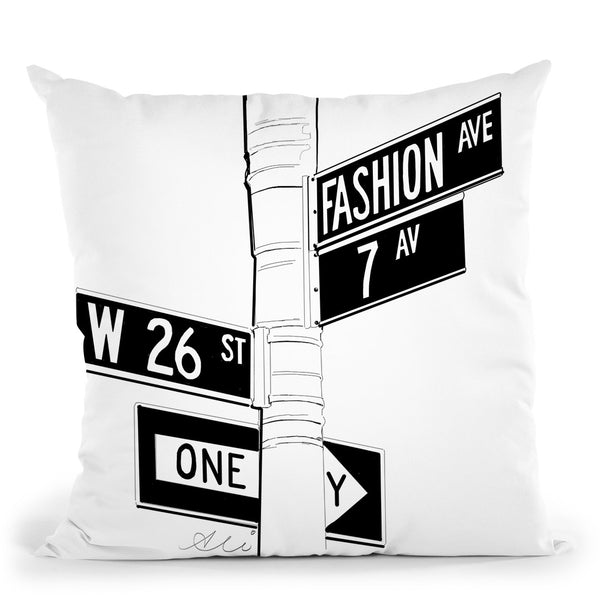 Fashion Avenue Throw Pillow By Alison Gordon