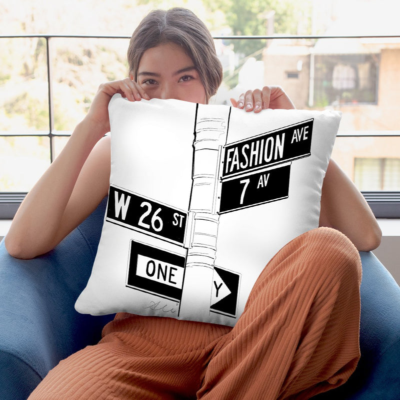 Fashion Avenue Throw Pillow By Alison Gordon