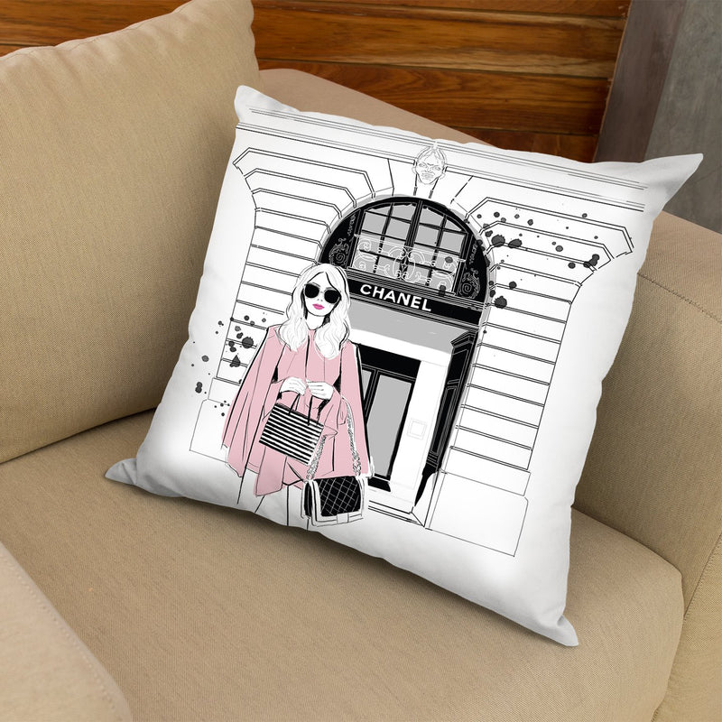 Fashion Week Throw Pillow By Alison Gordon