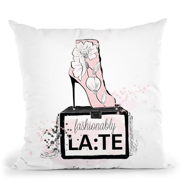 Fashionably Late Throw Pillow By Alison Gordon