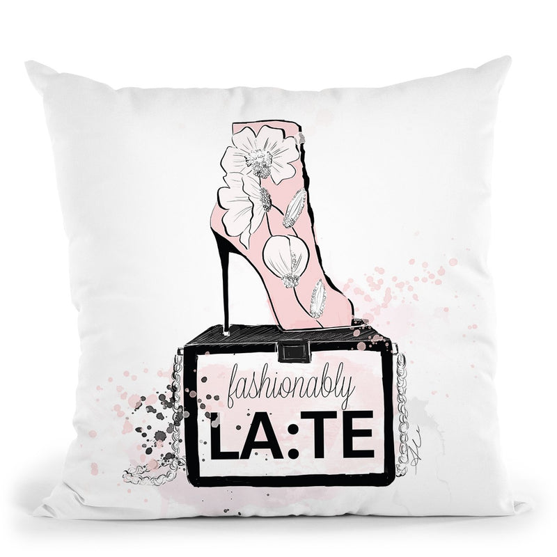Fashionably Late Throw Pillow By Alison Gordon
