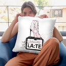 Fashionably Late Throw Pillow By Alison Gordon