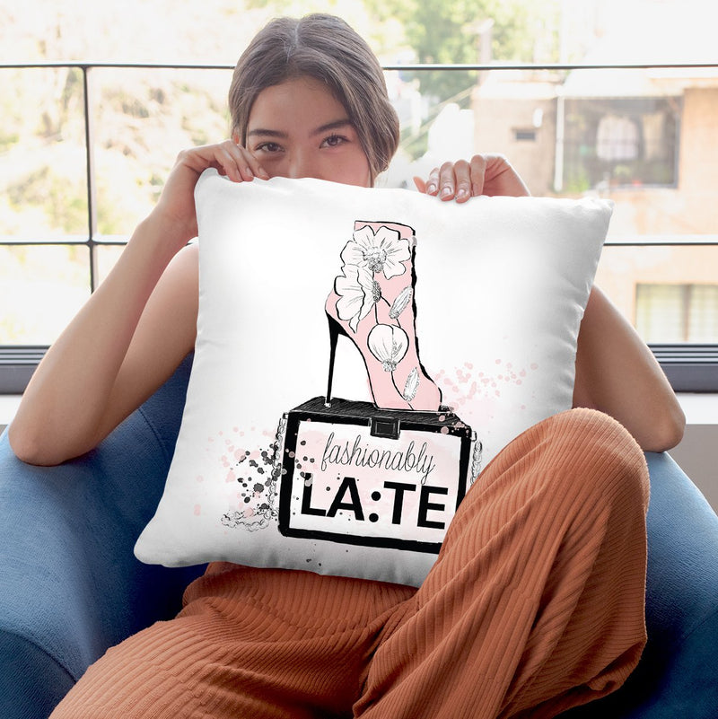 Fashionably Late Throw Pillow By Alison Gordon