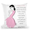 I Believe In Pink Throw Pillow By Alison Gordon