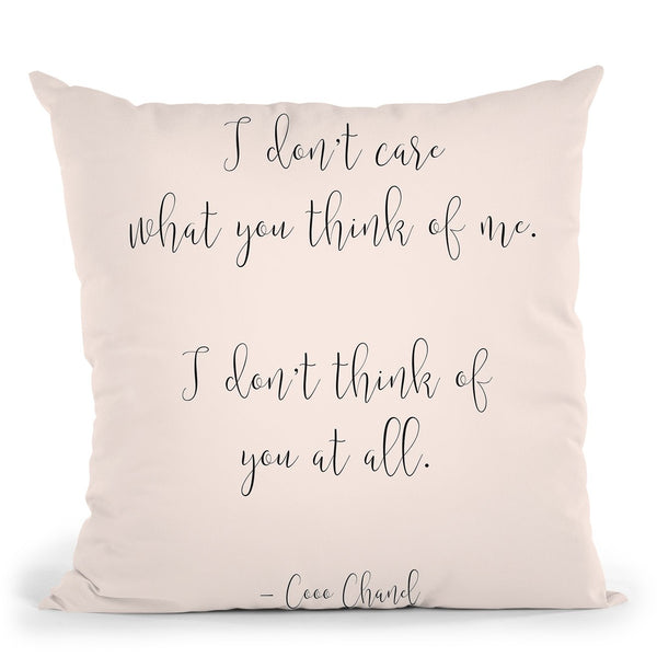I Don'T Care Throw Pillow By Alison Gordon