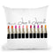 Loveandlipstick Throw Pillow By Alison Gordon