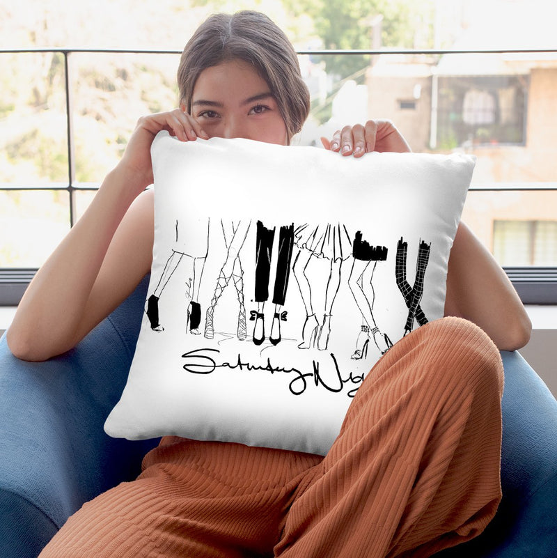 Saturday Night Throw Pillow By Alison Gordon