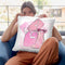 Shades Of Pink Throw Pillow By Alison Gordon