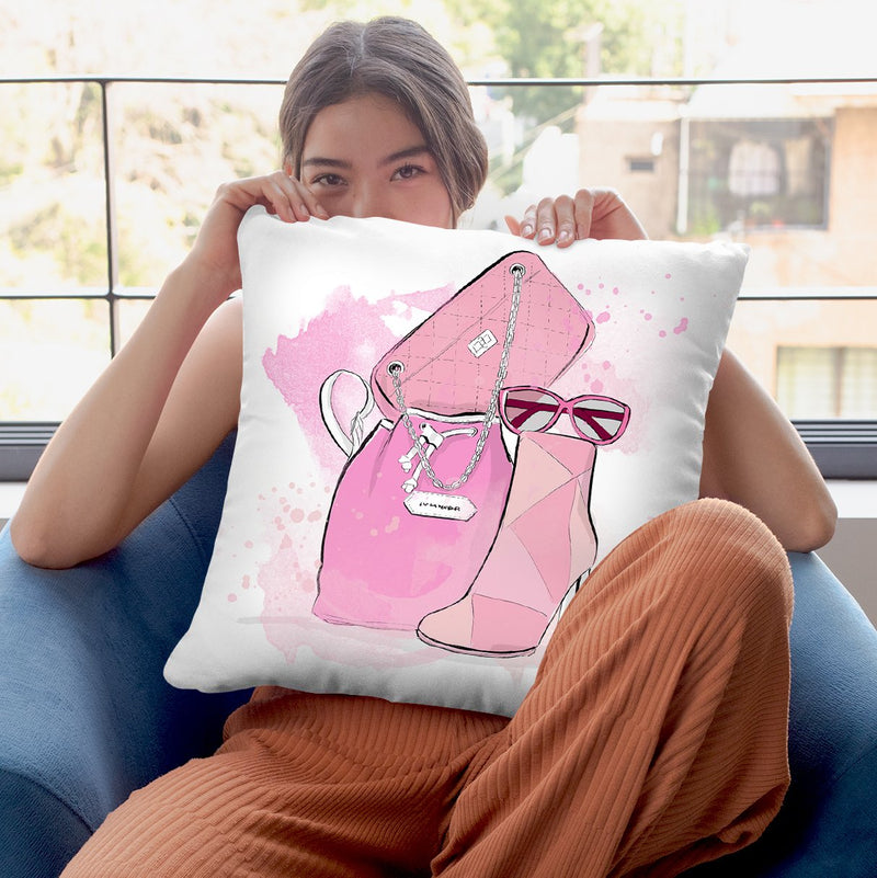 Shades Of Pink Throw Pillow By Alison Gordon