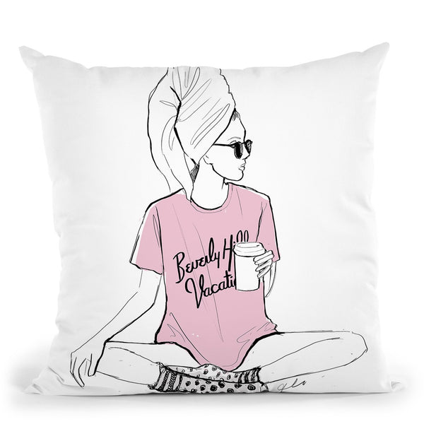 Beverly Hills Throw Pillow By Alison Gordon