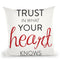 Trust In Your Heart Throw Pillow By Alison Gordon