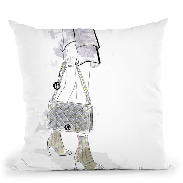 Bonjour Throw Pillow By Alison Gordon