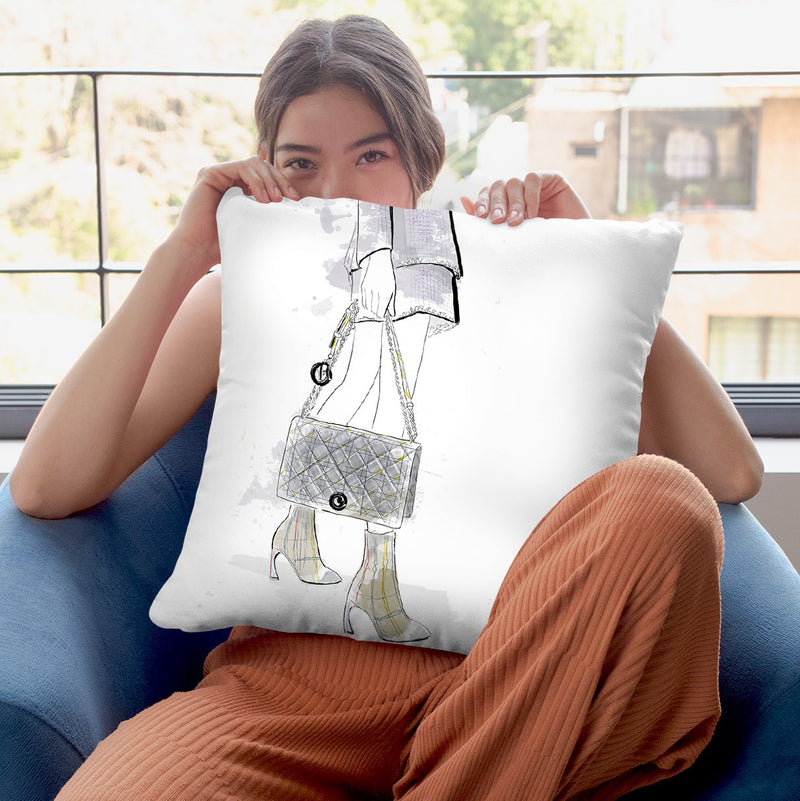 Bonjour Throw Pillow By Alison Gordon