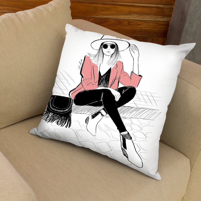 When In Rome Throw Pillow By Alison Gordon