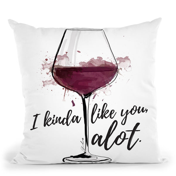 Wine Lover Throw Pillow By Alison Gordon