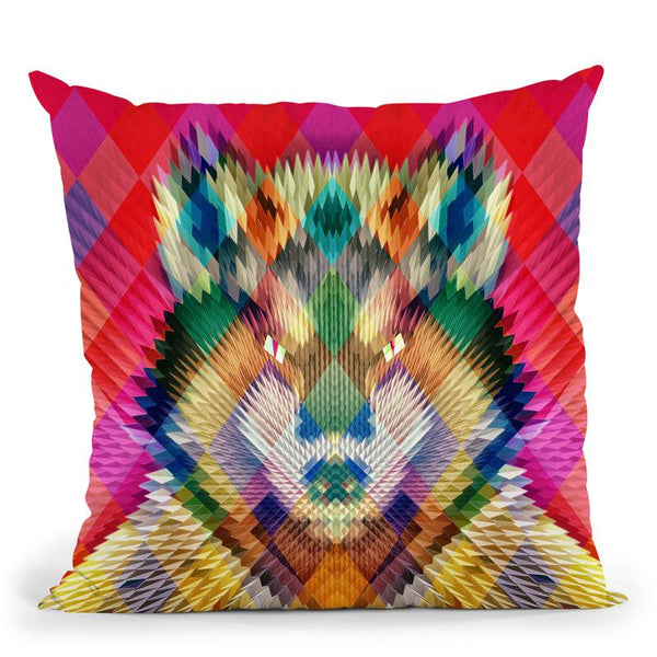 Corporate Wolf Cushion Throw Pillow By Ali Gulec