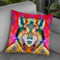 Corporate Wolf Cushion Throw Pillow By Ali Gulec