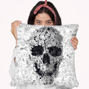 Doodle S Bw Throw Pillow By Ali Gulec