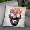 Floral Skull Sq Throw Pillow By Ali Gulec