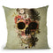 Garden Skull Light Sq Throw Pillow By Ali Gulec