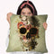 Garden Skull Light Sq Throw Pillow By Ali Gulec