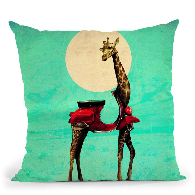 Giraffe 6000 Sq Throw Pillow By Ali Gulec