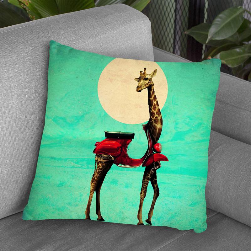 Giraffe 6000 Sq Throw Pillow By Ali Gulec