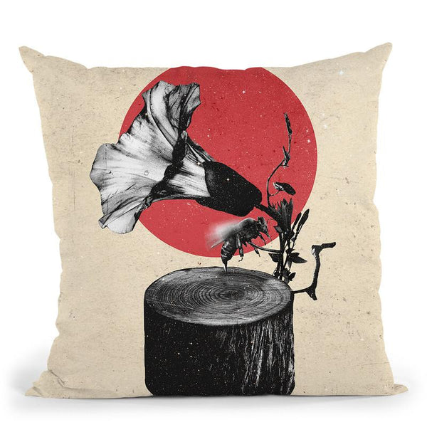 Gramophone Throw Pillow By Ali Gulec