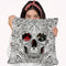 Lace Skull Light 6000 Throw Pillow By Ali Gulec