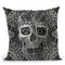 Lace Skull Throw Pillow By Ali Gulec