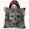 Lace Skull Throw Pillow By Ali Gulec