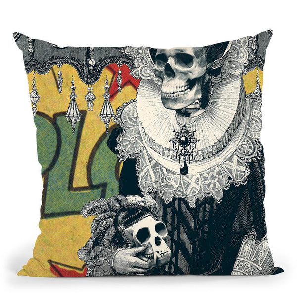 Lady Cushion Throw Pillow By Ali Gulec