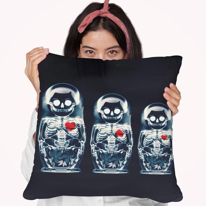 Nesting Doll Sq Throw Pillow By Ali Gulec