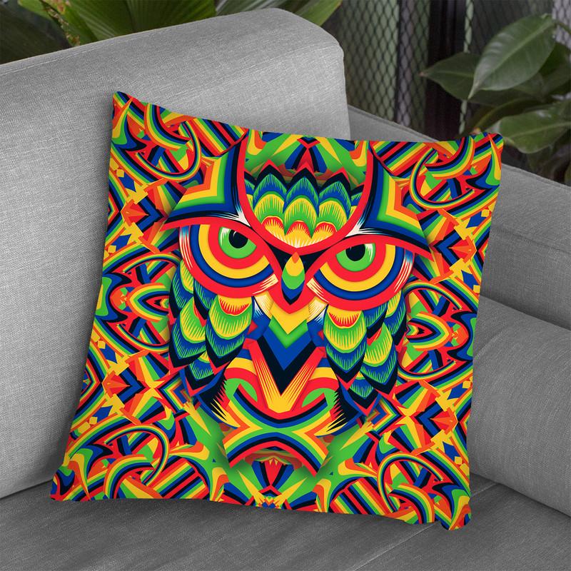 Owl 3 Throw Pillow By Ali Gulec